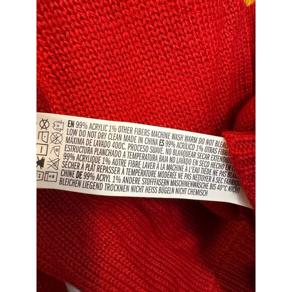 21 Men Penguin Christmas Sweater Mens Size S Red Knit Novelty Winter Holiday Des - Picture 6 of 6